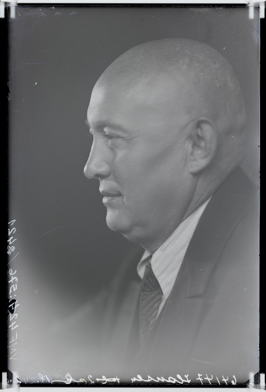 fotonegatiiv, Leopold Hansen, näitleja, 1936, foto J. Riet