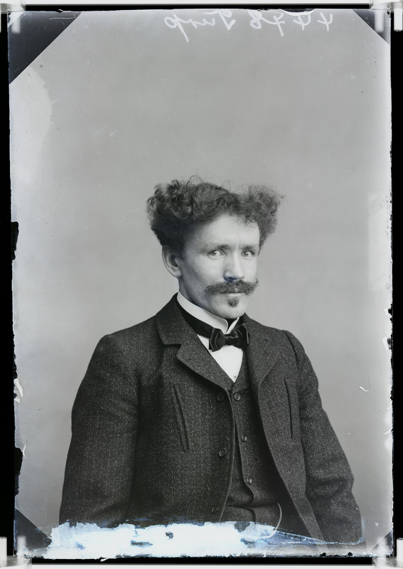 klaasnegatiiv, Hans Turp, õpetaja-ajakirjanik, 1904