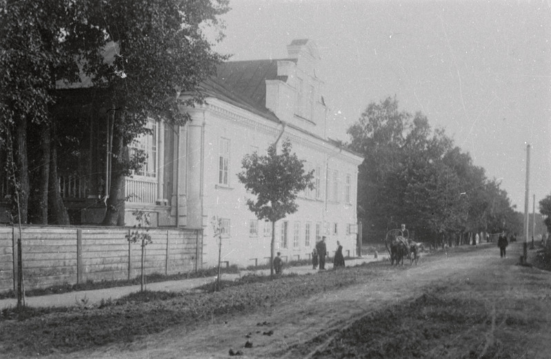 negatiiv, koopia fotost, Viljandi aadlidaamide pansionaat ehk Stift