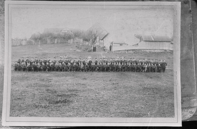 negatiiv, koopia fotost, reservväelaste õppus Viljandi järve ääres, u 1910