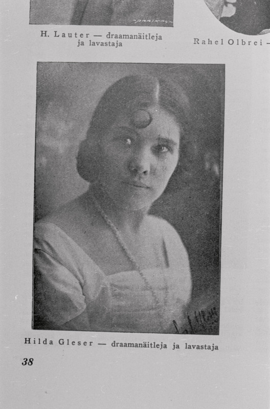 negatiiv, koopia fotost, Hilda Gleser, rinnaportree