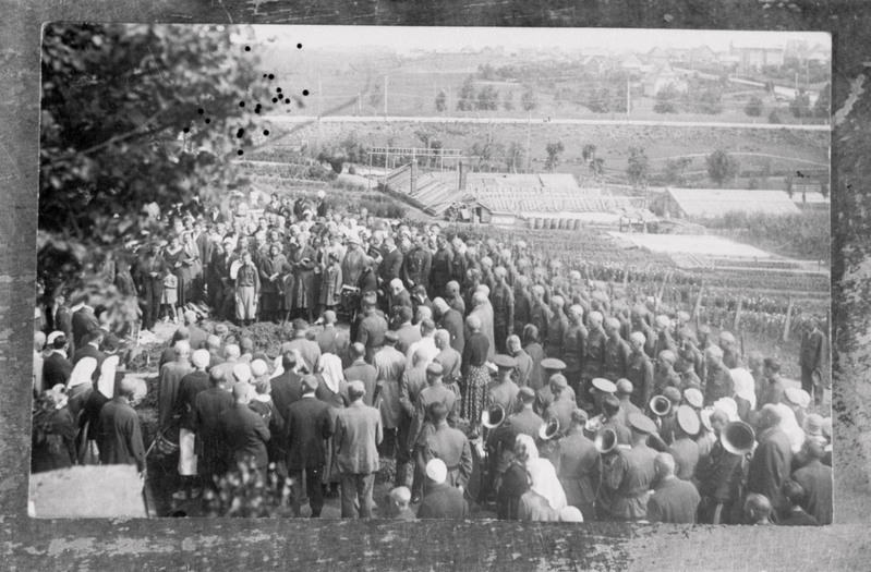 negatiiv, koopia fotost, Viljandi, kapten Anton Irve ümbermatmine, 27.07.1933