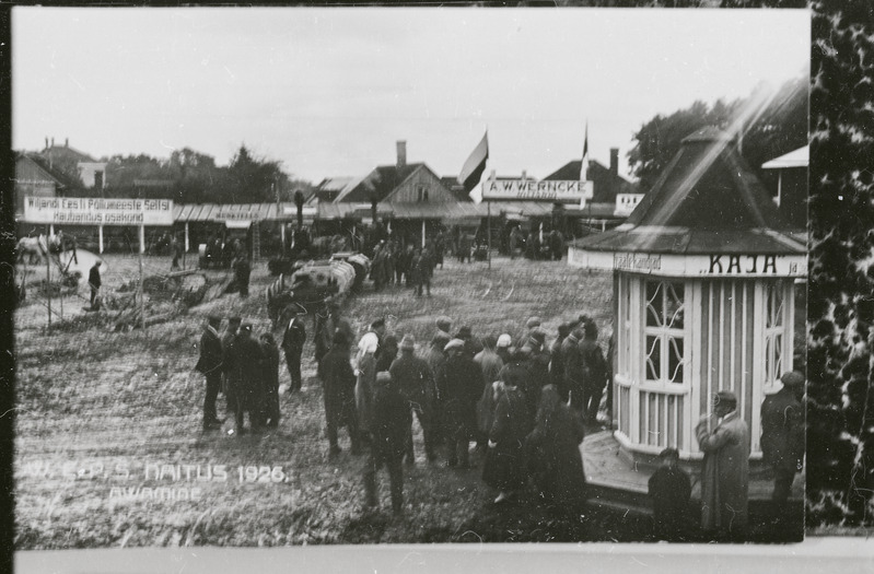 negatiiv, Viljandi EPS-i põllumajandusnäituse avamine, 1926