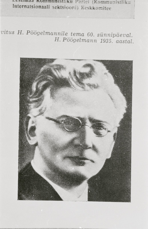 negatiiv, Hans Pöögelmann, rinnaportree, 1935