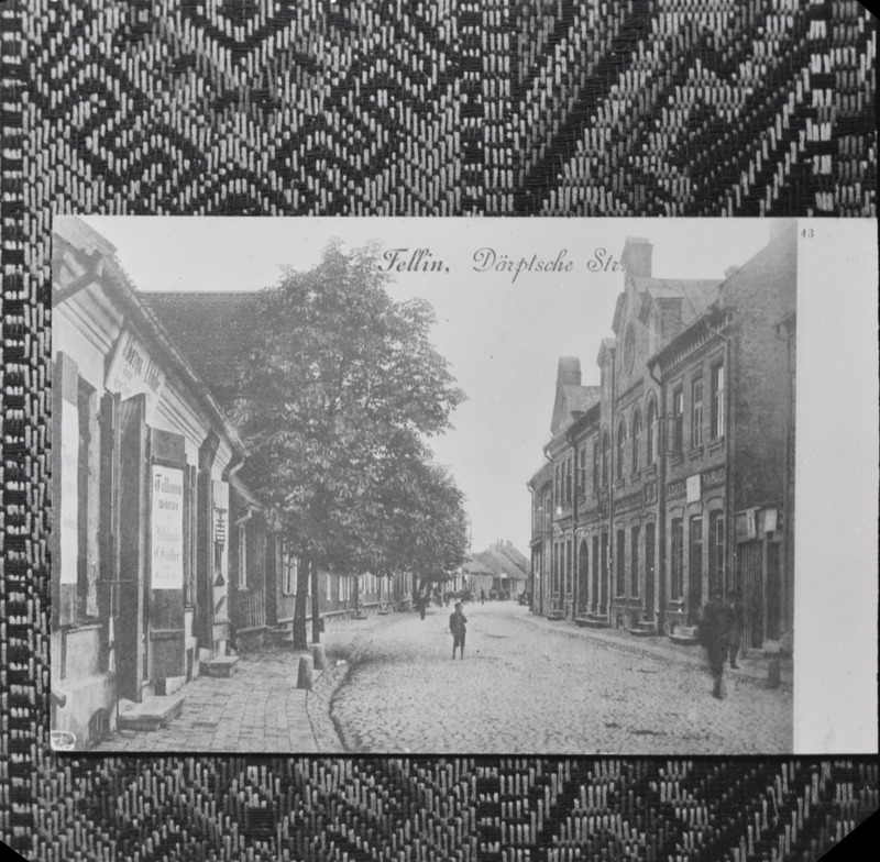 negatiiv, Viljandi, Tartu tn (enne ristumist Lossi tn), 1905