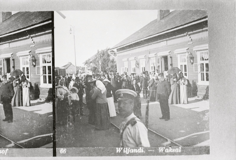 negatiiv, Viljandi vaksal, u 1910