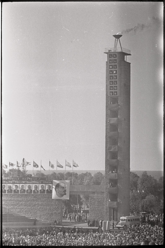 negatiiv, ENSV Üldlaulupidu, laulupeotuli, 1960