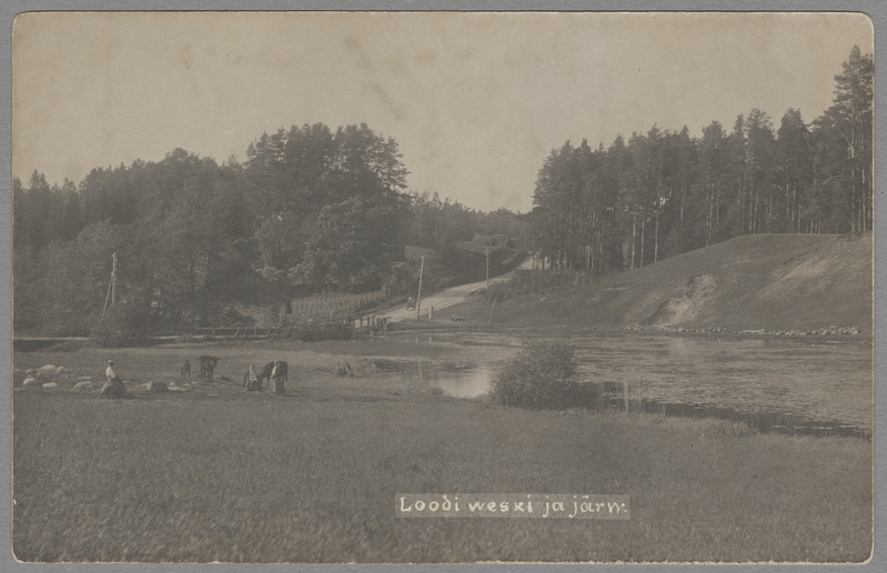 foto, Paistu khk, Loodi paisjärv Sinialliku ojal, u 1920