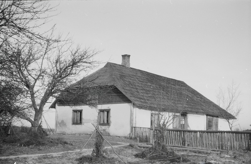 fotonegatiiv, Viljandimaa, endine Pirmastu koolimaja, 1965, foto A. Kiisla