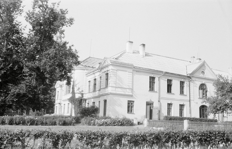 fotonegatiiv, Viljandimaa, Kärstna mõisa peahoone, 1965, foto A. Kiisla