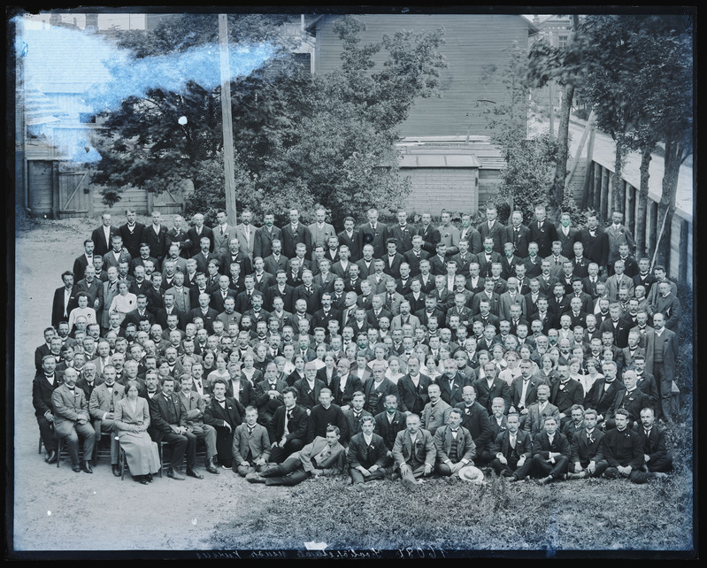 negatiiv Viljandimaa koolõpetajate usuõpetus'e kursus, foto J. Riet, neg 16087, 04.06.1914