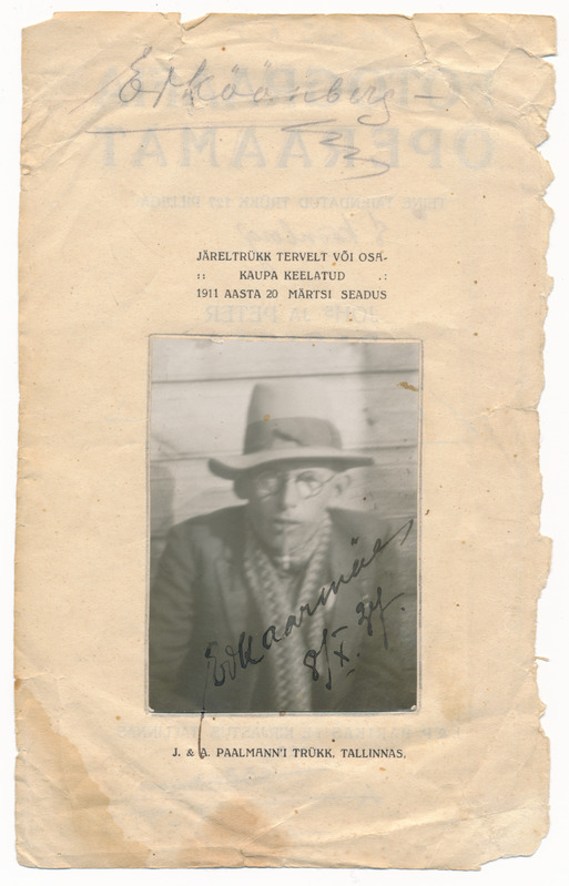 foto raamatu tiitellehel, Eduard Kaarmäe (1936-ni Köönberg), 08.10.1937, harrastusfotograaf