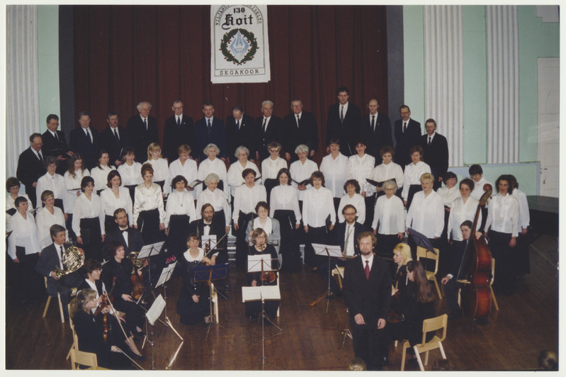 foto, Viljandi kultuuriselts Koit 130. aastapäeva kontsert Viljandi Maagümnaasiumi väikeses saalis, 13.03.1999
