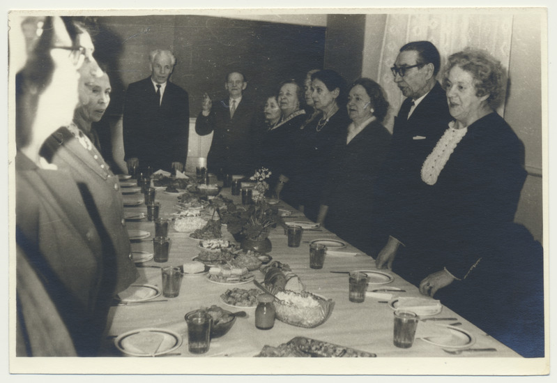 foto, Viljandi Pensionäride Ühenduse koosviibimine, 1960ndate I pool