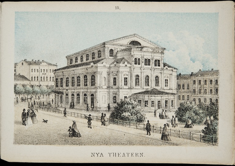 Nya Teatern - Uusi teatteri  ( Svenska Teatern - Ruotsalainen teatteri ); grafiikka