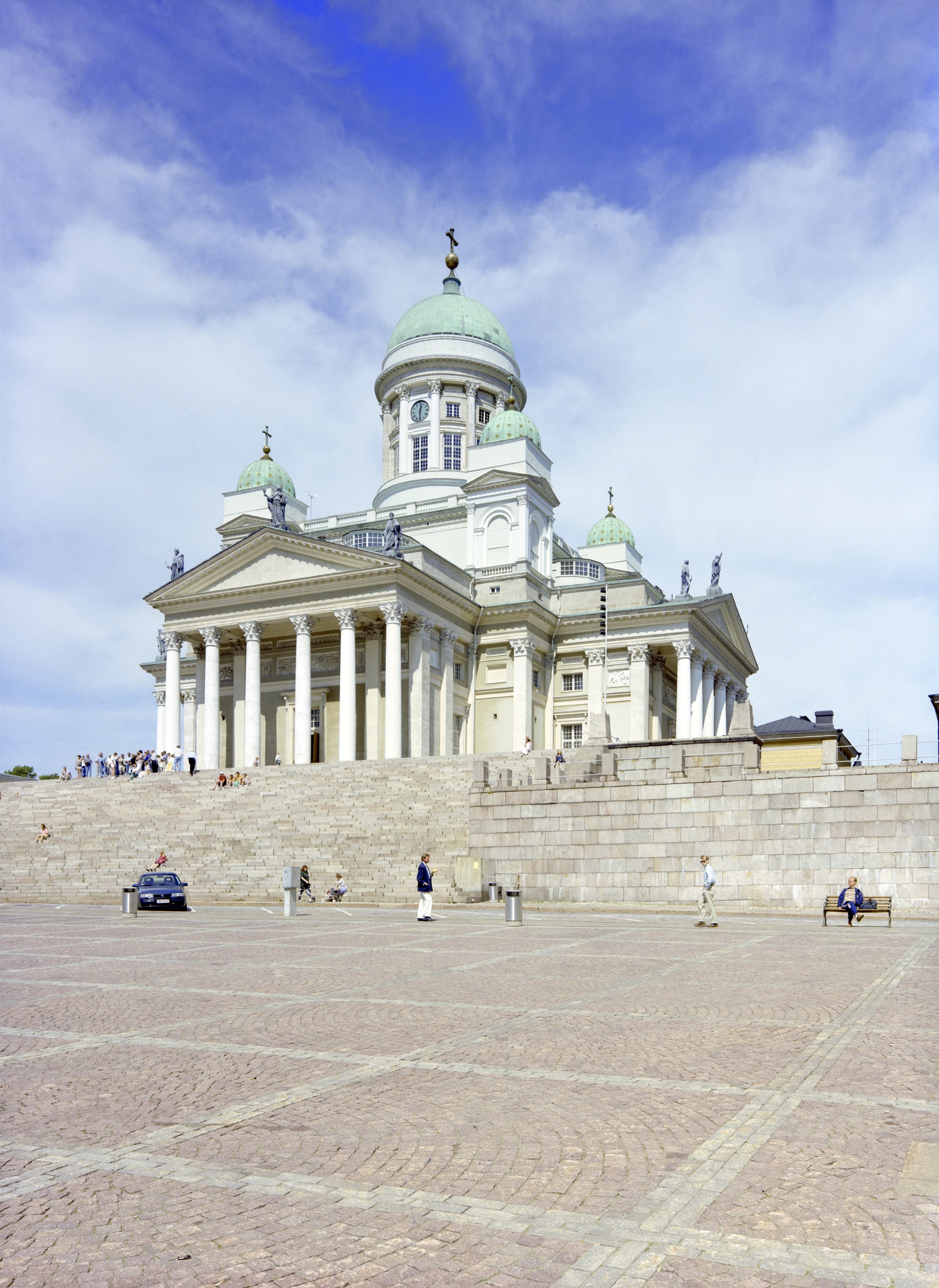 Helsinki Cathedral seen from the Senate