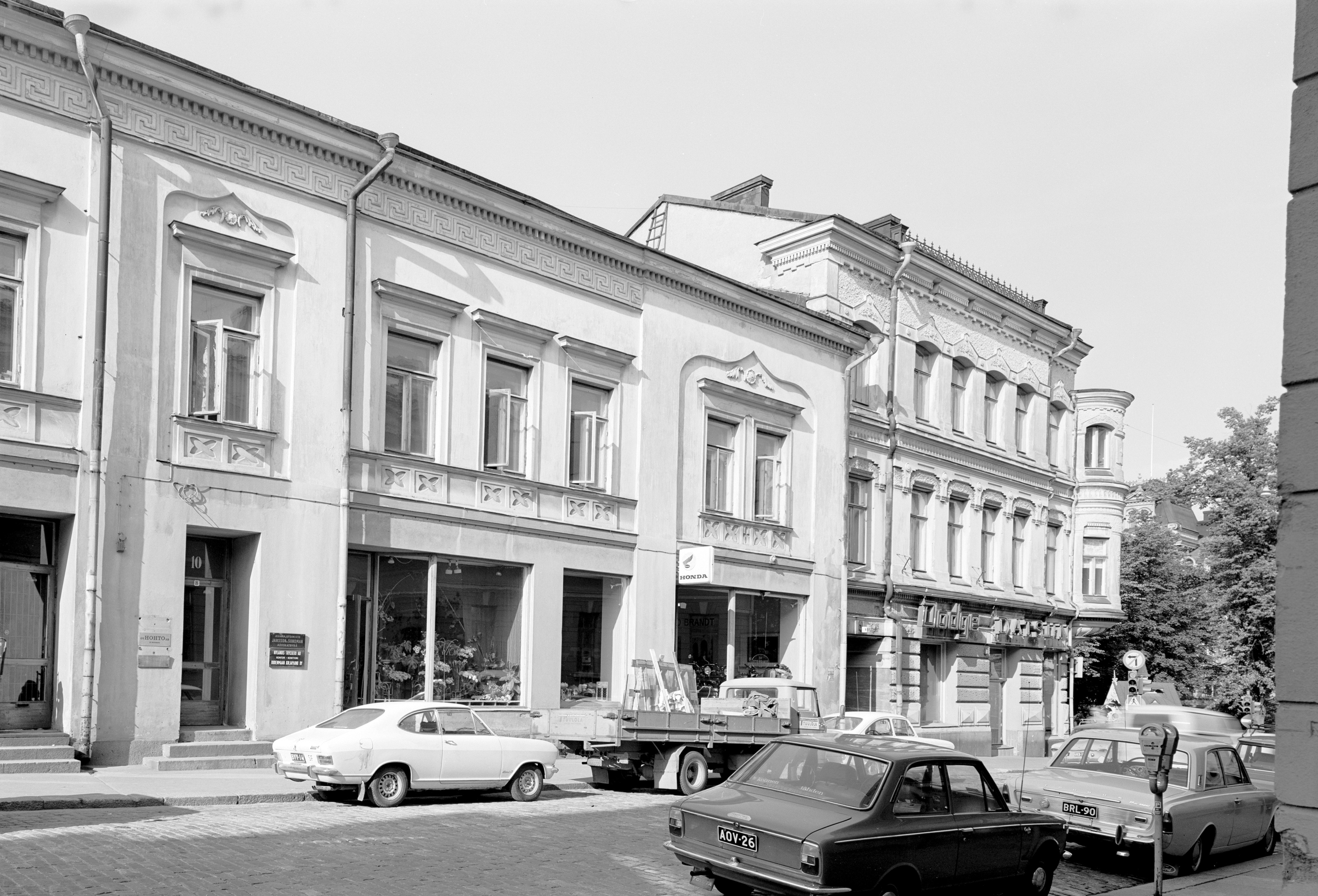 Fabianinkatu 10. Talo purettu 1970-luvulla.