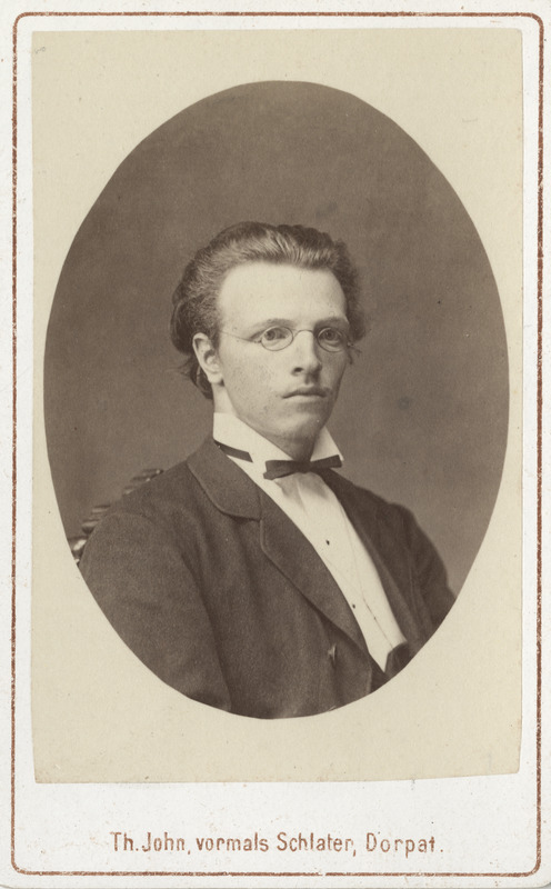 Korporatsioon "Estonia" liige Hermann Haller, portreefoto