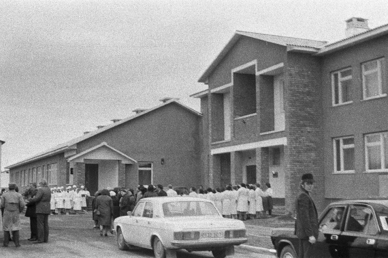 Vaade Räpina ambulatooriumile avapäeval.