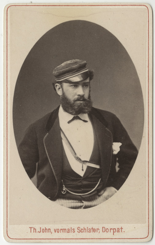 Korporatsioon "Estonia" liige Richard Hoffmann, portreefoto