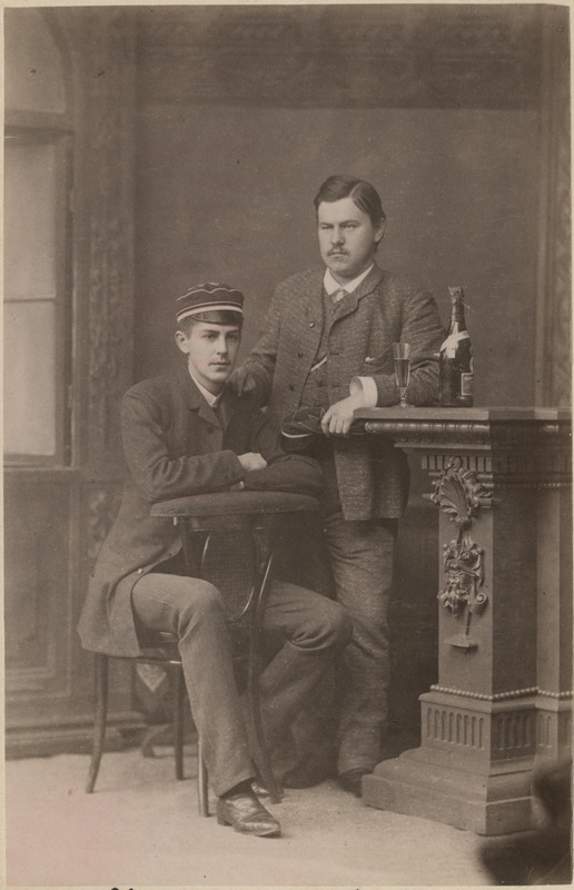 Korporatsiooni "Livonia" liikmed Otto Blanckenhagen ja tema akadeemiline isa Nikolai von Glasenapp