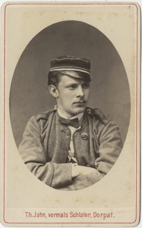 Korporatsioon "Estonia" liige Robert Donnerberg, portreefoto