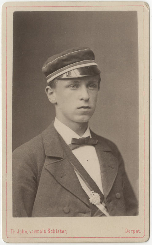 Korporatsioon "Estonia" liige Henry Hofrichter, portreefoto