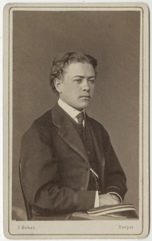 Korporatsioon "Estonia" liige Alexander Veh, portreefoto