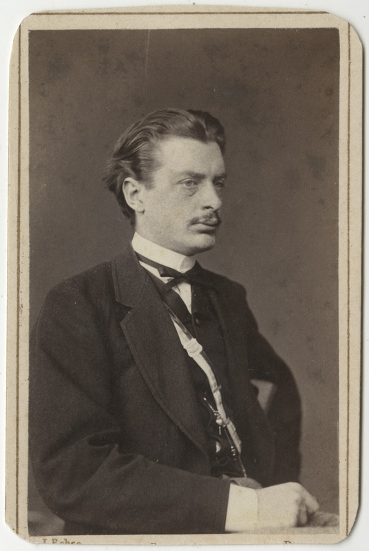 Korporatsioon "Estonia" liige parun Arthur Stackelberg, portreefoto