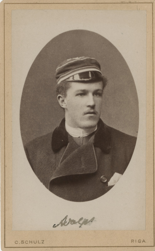 Korporatsiooni "Livonia" liige Adolph von Hehn, portreefoto