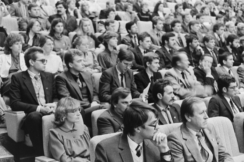 Vaade saali ELKNÜ Keskkomitee XVII pleenumi ajal.