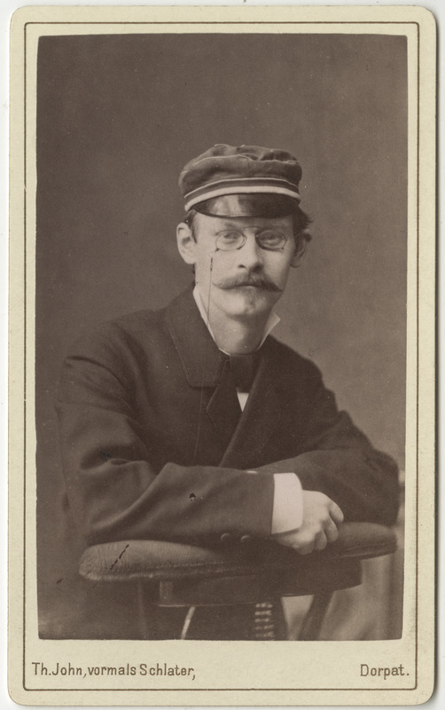 Korporatsioon "Estonia" liige Paul Haudelin, portreefoto