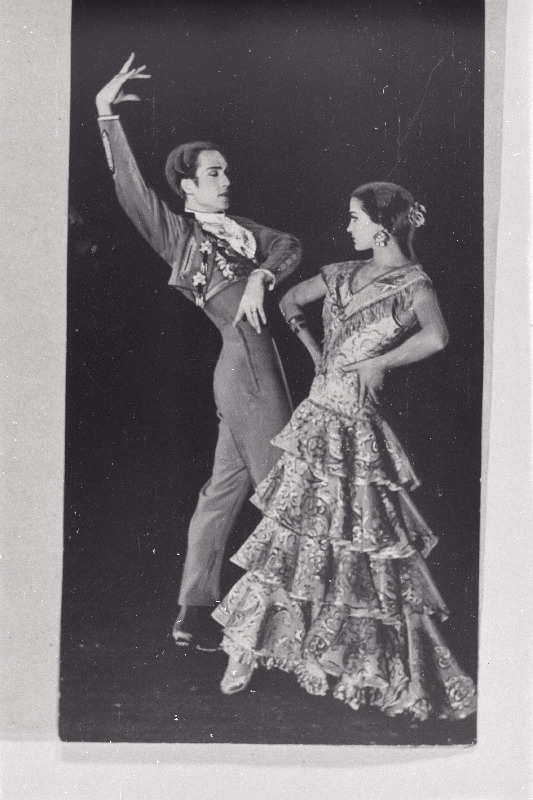 RAT Estonia balletisolistid Ü. Ulla ja E. Kerge balletiminiatüüris Bolero.