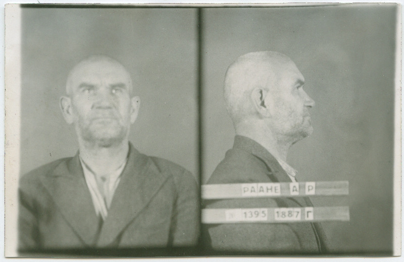 Raane(Baumann), Adolf Reinu p. (s. 1887). Vangifoto uurimistoimikust.