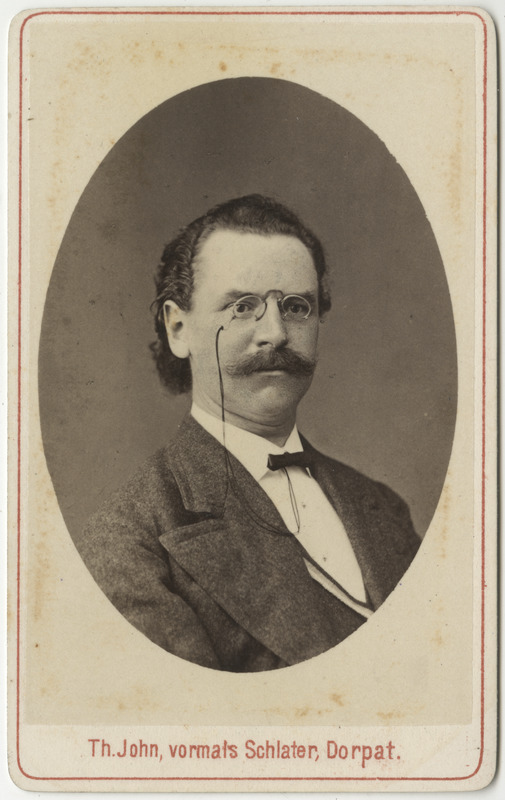 Korporatsioon "Estonia" liige Roman Grewendorff, portreefoto