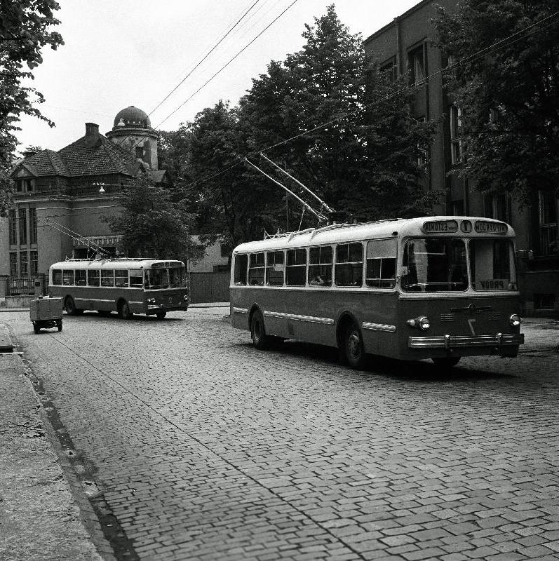 Trollibusside proovisõit liinile nr 1 Estonia teater – Hipodroom.