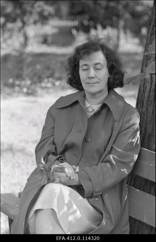 Poetess Debora Vaarandi.