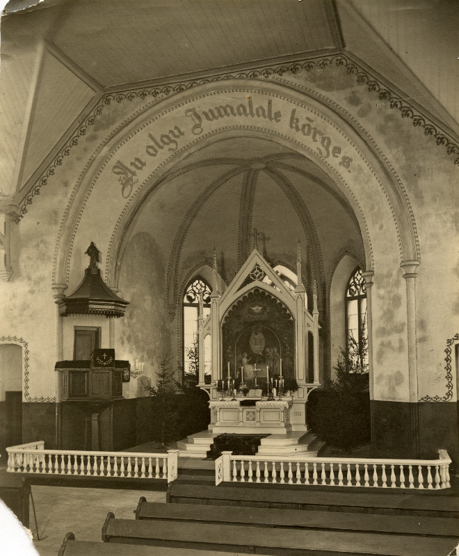 Vastseliina Katariina kiriku altari osa.