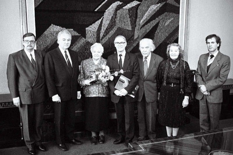 E. Okas 70. E. Okas abikaasaga ja A. Rüütel.