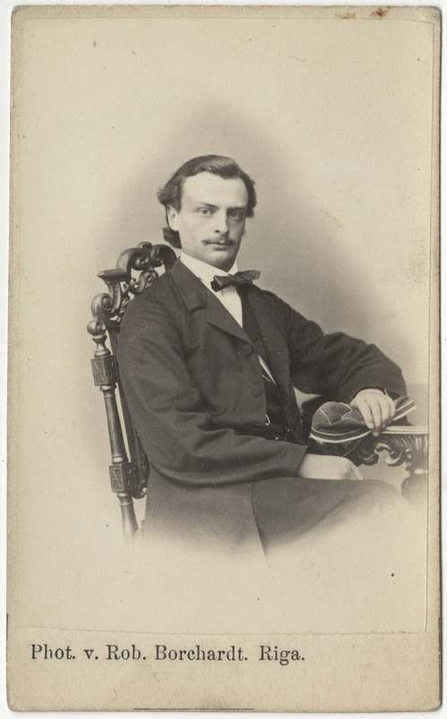 Korporatsiooni "Estonia" liige Rudolf Krümmer, portreefoto