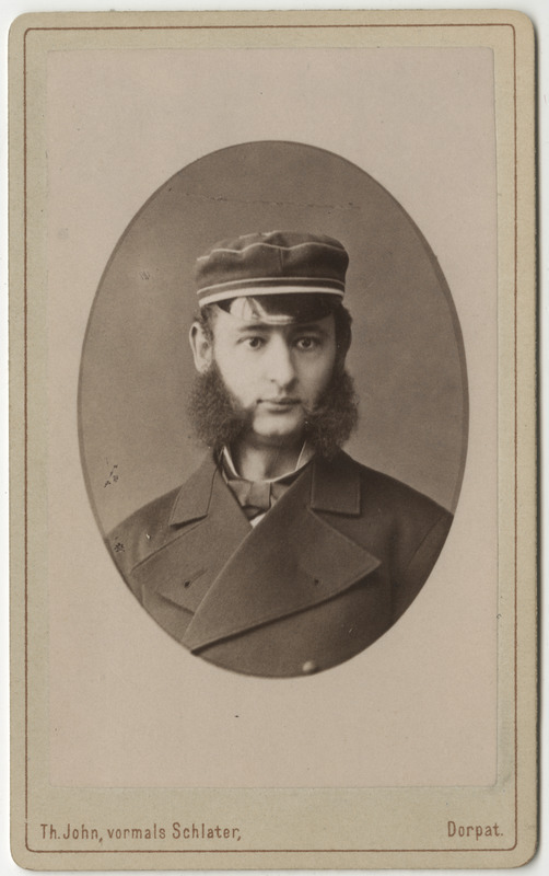 Korporatsioon "Estonia" liige Boleslav Stael von Holstein, portreefoto