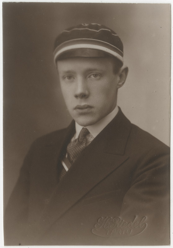 Korporatsioon "Estonia" liige Hans von Sehrwald, portreefoto