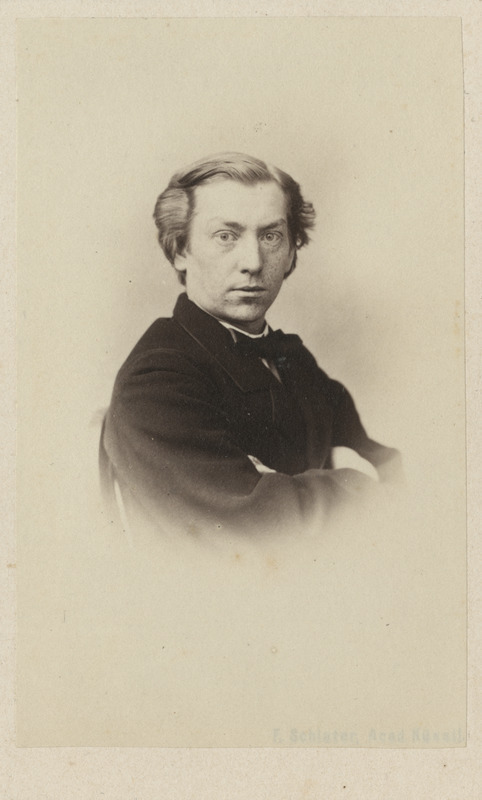 Korporatsioon "Estonia" liige Woldemar von Deutsch, portreefoto