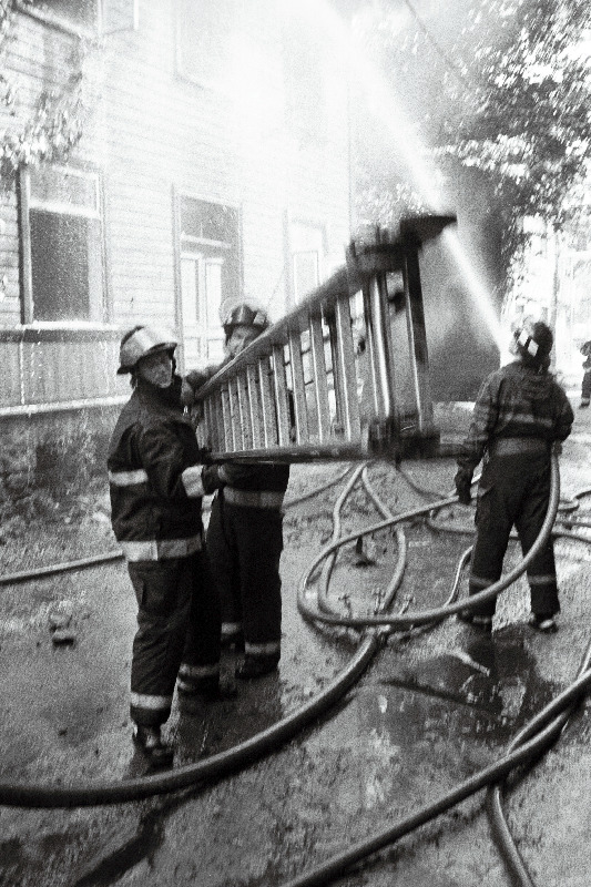 Tulekahju Maakri tänaval.