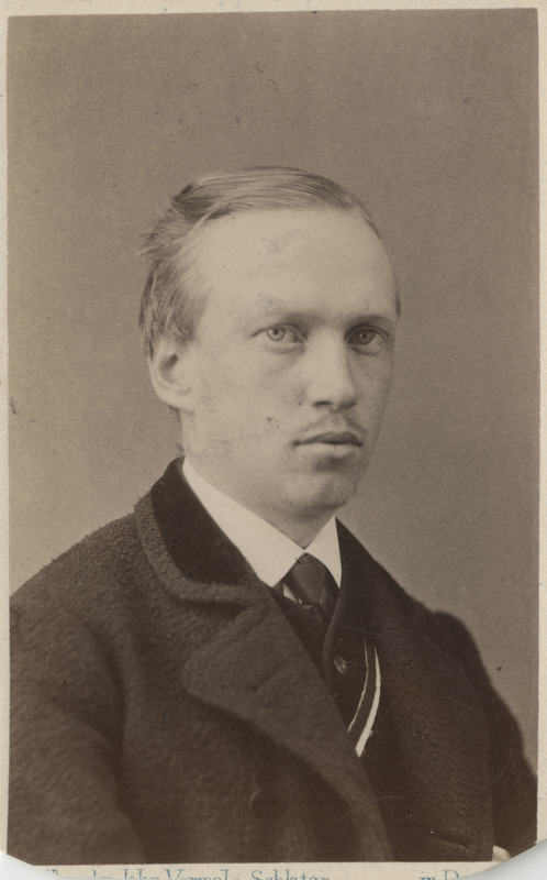 Korporatsiooni "Livonia" liige Reinhold Stael von Holstein, portreefoto