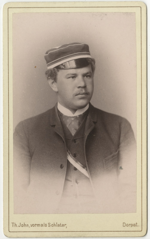 Korporatsioon "Estonia" liige Heinrich Büttner, portreefoto