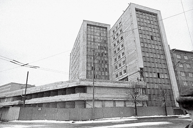 Vaade projekteerijate hoone ehitustööle.