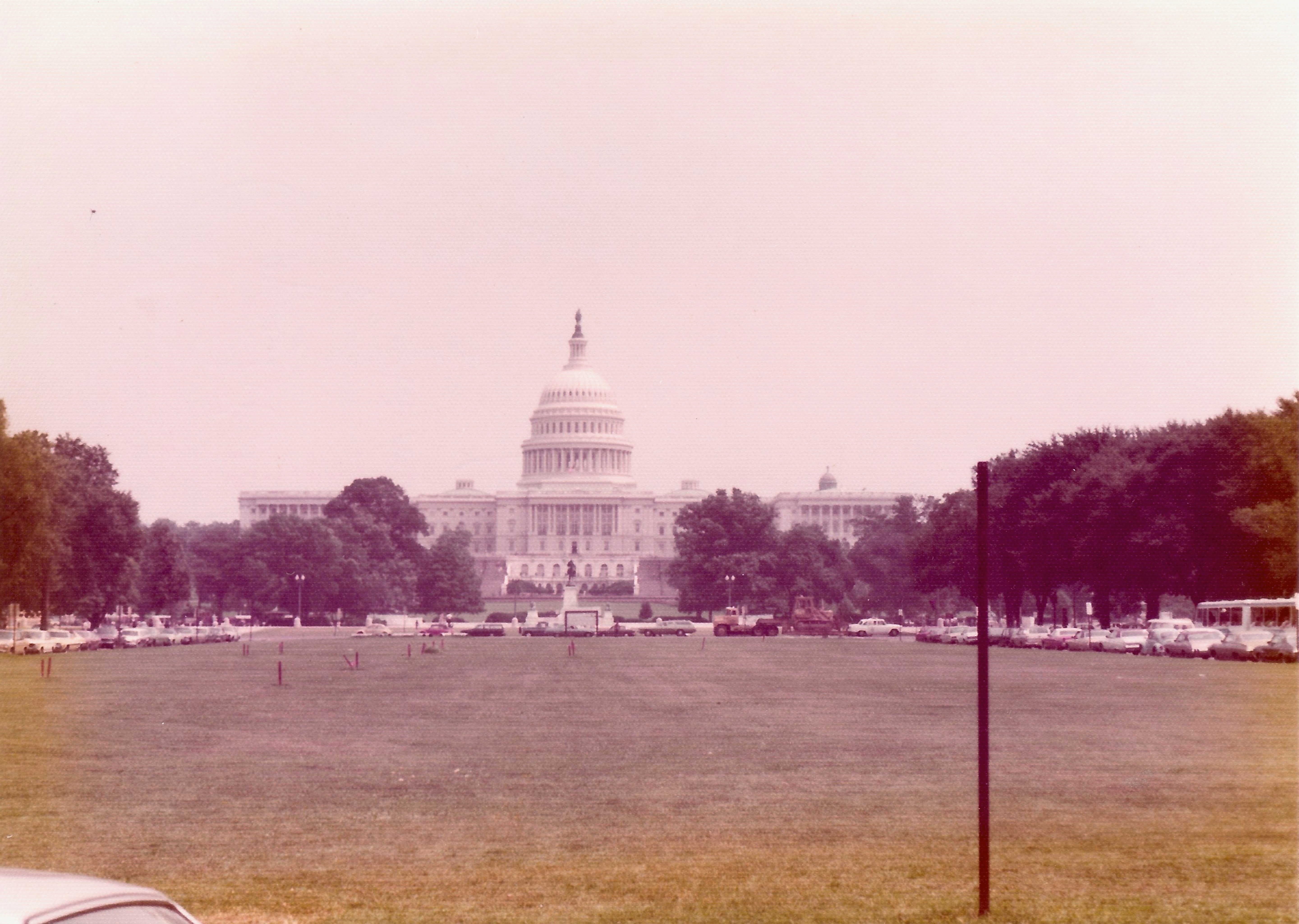 Washington D C August 1975 - Capitol and National Mall - Washington, D. C., August 1975.