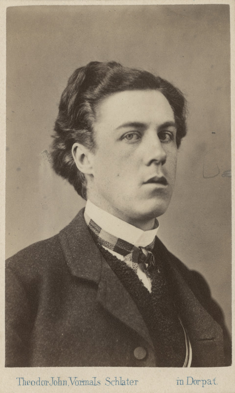 Korporatsiooni "Livonia" liige parun Ernst Campenhausen, portreefoto