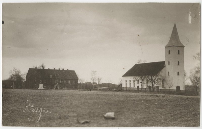Vaade Rõuge kirikule, fotopostkaart